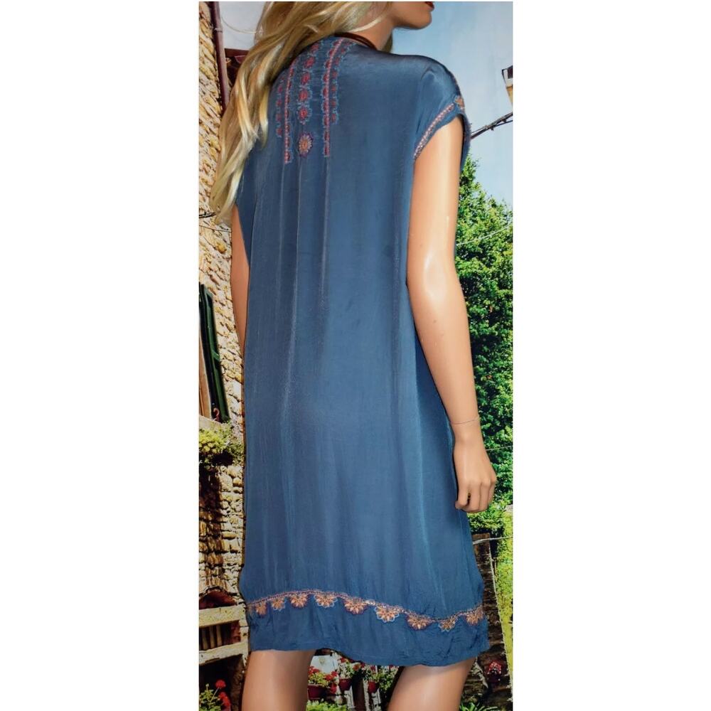 Sundance Garden Melody Beaded Embroidered Bohowestern Dress PS Petite Small - Picture 3 of 12